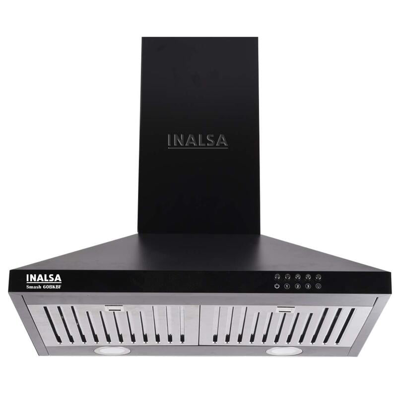 Inalsa Smash 60BKBF Wall Mounted 60cm 1050m3/hr Chimney