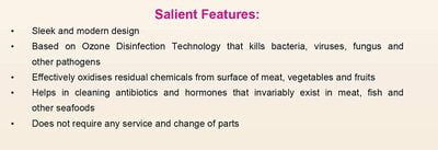 Kent Wall Mounter Fruit & Vegetable Cleaner Or Disinfectant Kent Wall Mounter Fruit & Vegetable Cleaner Or Disinfectant