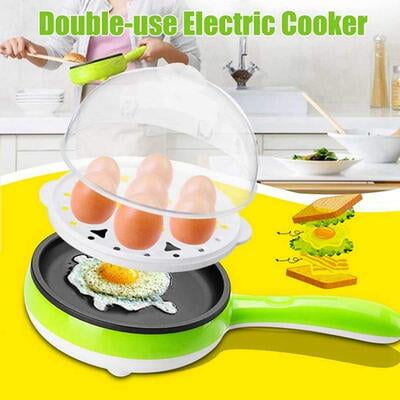 Dillimall Egg Boiler 350 Watt Non-Stick Electric Pot pan Mini Egg Boiler