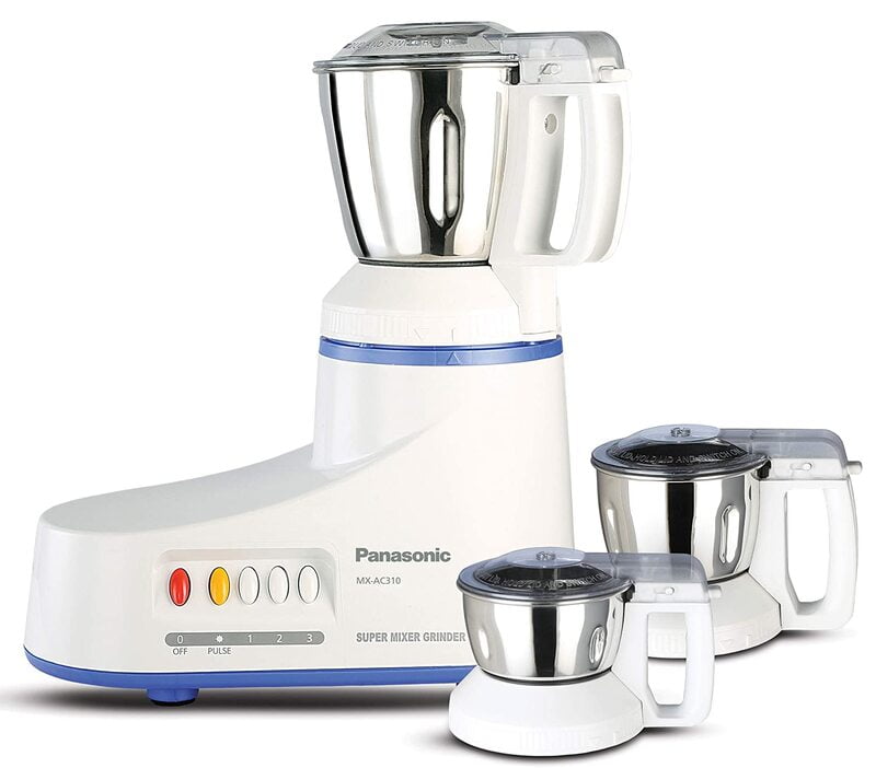 Panasonic AC MX-AC310 Super Mixer Grinder 550-Watt with 3 Jars Panasonic AC MX-AC310 Super Mixer Grinder 550-Watt with 3 Jars