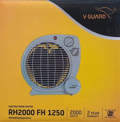 V Guard Electric Fan Heater 2000W (RH2000-FH1250) V Guard Electric Fan Heater 2000W (RH2000-FH1250)