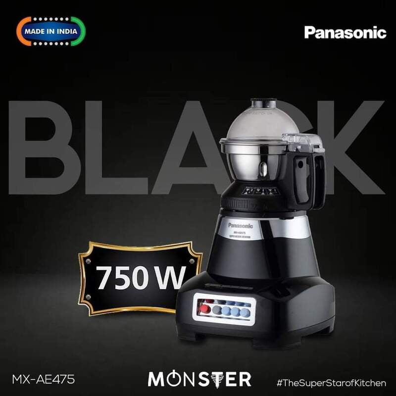 Panasonic Super Mixer Grinder Monster 750 Watt Mx-Ae375 Panasonic Super Mixer Grinder Monster 750 Watt Mx-Ae375