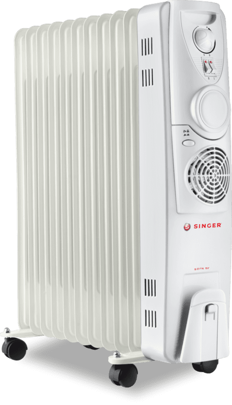 Singer 9 FIN 2400 Watts Oil Filled Radiator Room Heater (SOFR 9F 2400WT) Singer 9 FIN 2400 Watts Oil Filled Radiator Room Heater (SOFR 9F 2400WT)