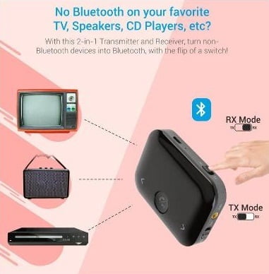 Portronics AUTO 14 (POR-1153) Bluetooth Receiver & Transmitter Adapter Portronics AUTO 14 (POR-1153) Bluetooth Receiver & Transmitter Adapter