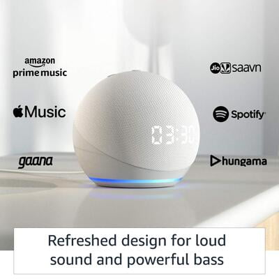 Echo Dot 4th Gen Smart Speaker With Clock and Buit In Alexa