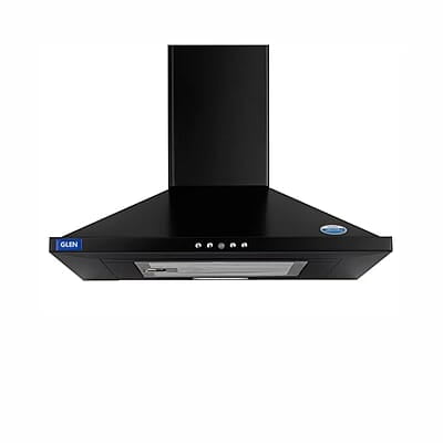 Glen Electric Kitchen Chimney, Pyramid Shape Single Baffle filter 60cm 1000 m3/h -Black (6049 BLK 60 BF) Glen Electric Kitchen Chimney, Pyramid Shape Single Baffle filter 60cm 1000 m3/h -Black (6049 BLK 60 BF)