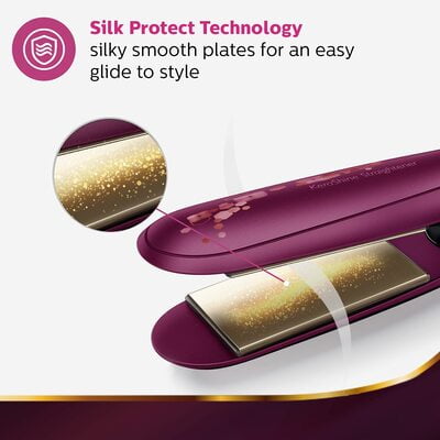 PHILIPS BHS738/00 Kerashine Titanium Wide Plate Straightener With SilkProtect Technology, Teal PHILIPS BHS738/00 Kerashine Titanium Wide Plate Straightener With SilkProtect Technology, Teal