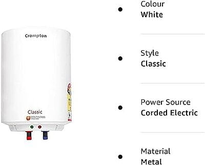 Crompton classic storage water geyser 4S-4010