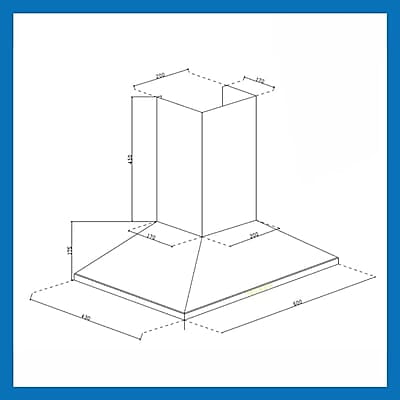 Glen Electric Kitchen Chimney, Pyramid Shape Single Baffle filter 60cm 1000 m3/h -Black (6049 BLK 60 BF) Glen Electric Kitchen Chimney, Pyramid Shape Single Baffle filter 60cm 1000 m3/h -Black (6049 BLK 60 BF)