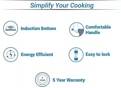 Pigeon Aluminium Pressure cooker Storm 5