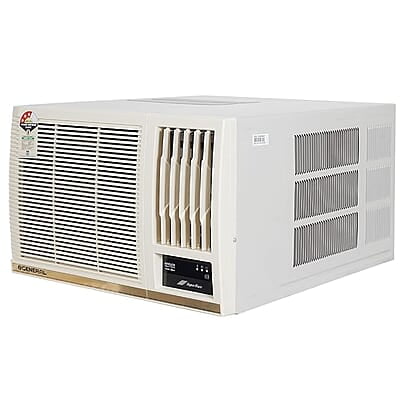 OGeneral BBAA Series 1.5 Ton 3 Star Window AC with Super Wave Technology 3-Speed Cooling (AXGB18BBAA-B, White)