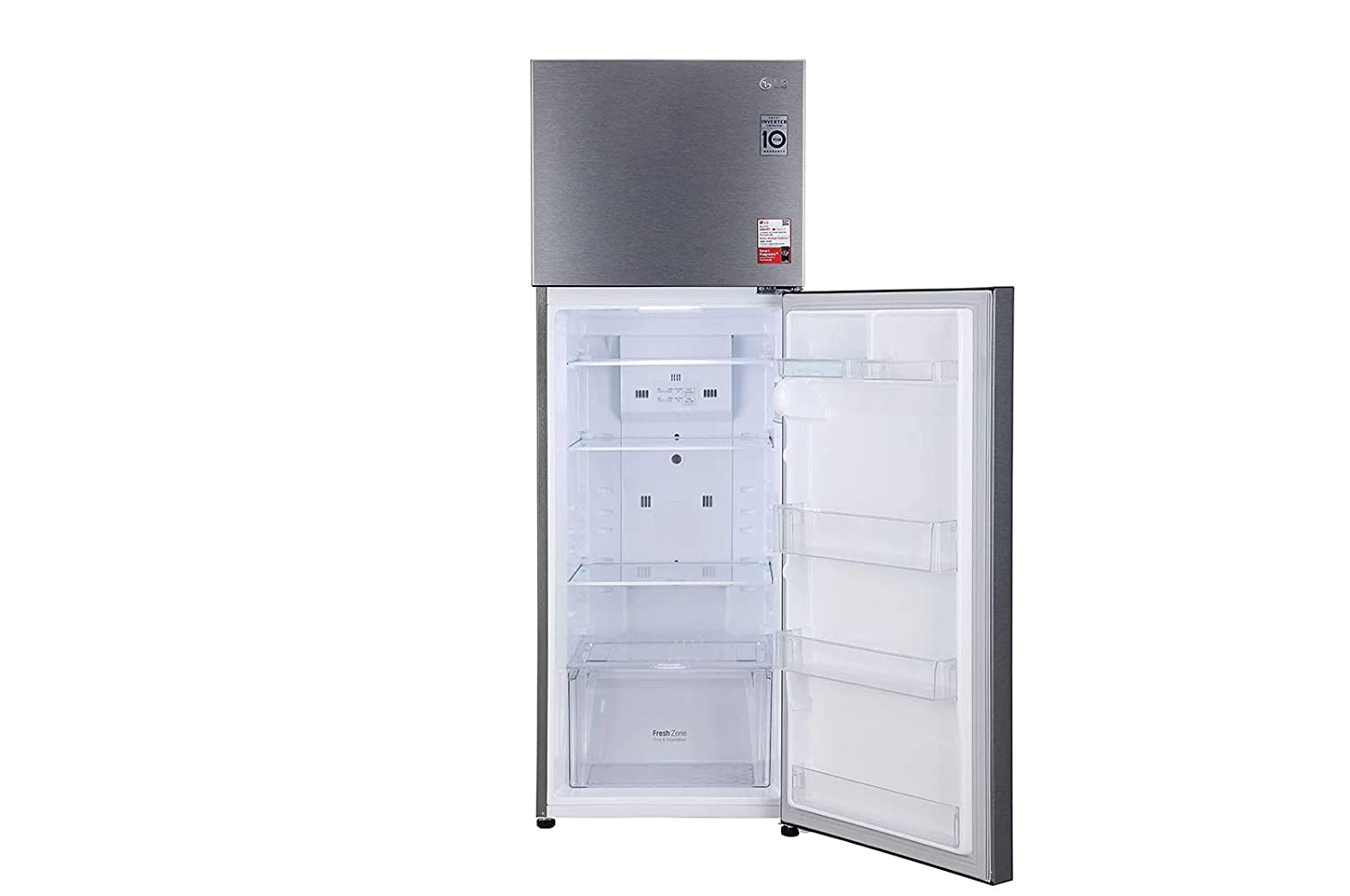 LG 308 litres 2 Star Frost Free Double Door Refrigerator (Dazzle Steel GL-S322SDSY) LG 308 litres 2 Star Frost Free Double Door Refrigerator (Dazzle Steel GL-S322SDSY)