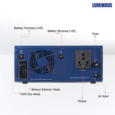 Luminous Eco Watt Neo 1050 Square Wave 1050/12V UPS Luminous Eco Watt Neo 1050 Square Wave 1050/12V UPS