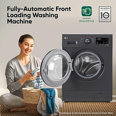 LG FRONT LOAD FULLY AUTOMATIC WASHING MACHINE FHM1408BDM LG FRONT LOAD FULLY AUTOMATIC WASHING MACHINE FHM1408BDM