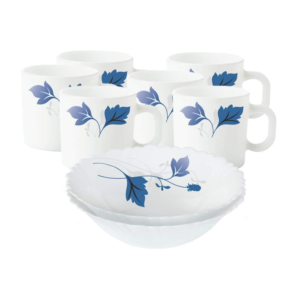 Larah Borosil Opalware Snacks Set, 8 Pieces On Dillimall.Com