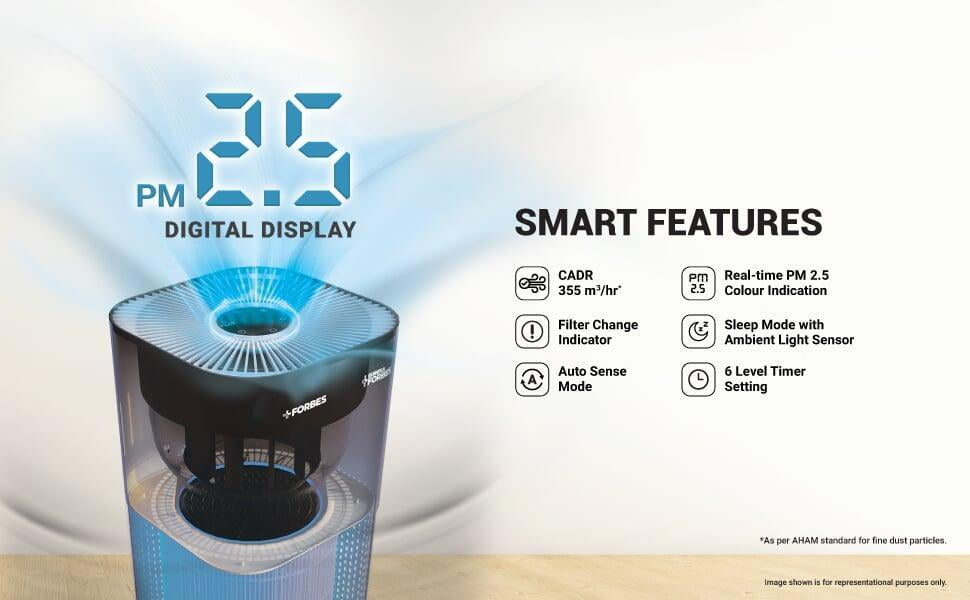 Eureka Forbes Air Purifier 355 with True HEPA H13 Filter true h13 hepa