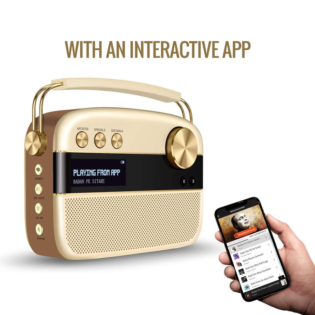 Saregama Carvaan Portable Digital Music Player (Champagne Gold) Sound
