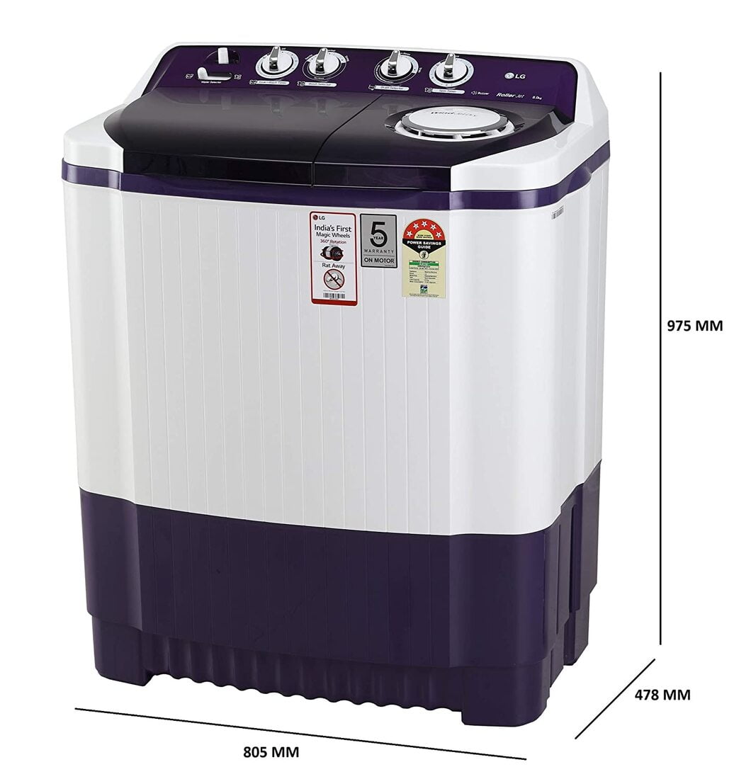 lg semi automatic 8kg washing machine