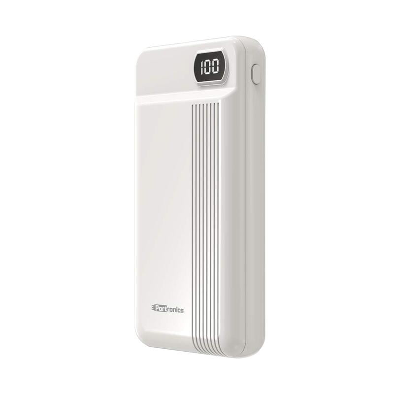 PORTRONICS 20000MAH POWER BANK INDO 20D WHITE POR295 PORTRONICS 20000MAH POWER BANK INDO 20D WHITE POR295