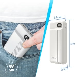 PORTRONICS 20000MAH POWER BANK INDO 20D WHITE POR295 PORTRONICS 20000MAH POWER BANK INDO 20D WHITE POR295
