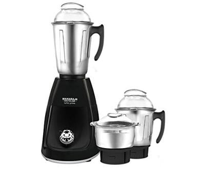 Maharaja Whiteline Plastic Turbo Prime HD Mixer Grinder, 98 oz, Black Maharaja Whiteline Plastic Turbo Prime HD Mixer Grinder, 98 oz, Black
