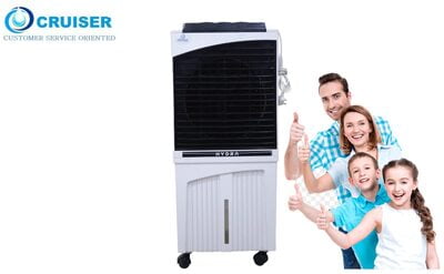 Cruiser JM-76 (76-litre) Air Cooler with Honeycomb Cooling pads Cruiser JM-76 (76-litre) Air Cooler with Honeycomb Cooling pads