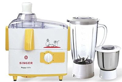 Singer Juicer Mixer Grinder 500Watt Peppy Delite SJM502PDYT