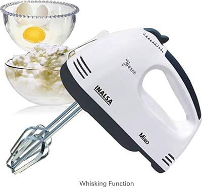 Inalsa MIXO 200-Watt Hand Mixer with 7 Speed Inalsa MIXO 200-Watt Hand Mixer with 7 Speed