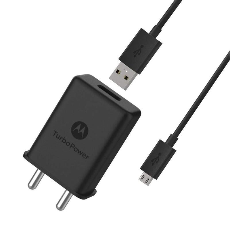 Motorola Turbo Micro Charger 15+ Wall Charger with Micro-USB Data Cable