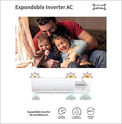 Hitachi 1.5 Ton 3 Star Hot and Cold Inverter Split AC (Copper, RSNG318HDXA, Gold)