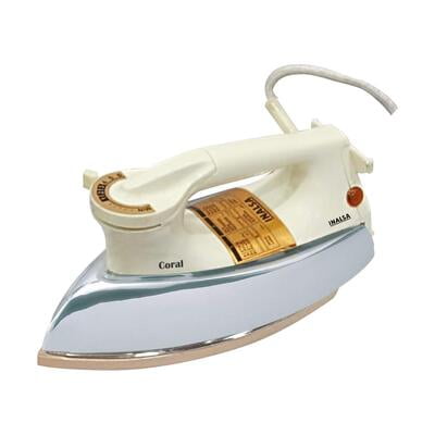 Inalsa Coral 1000-Watt Electric Iron (SS/Opal White)