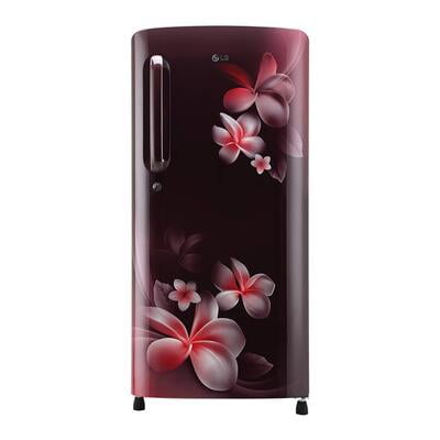 LG 190 L Inverter Direct-Cool Single Door Refrigerator (GL-B201ASPY, Scarlet Plumeria)