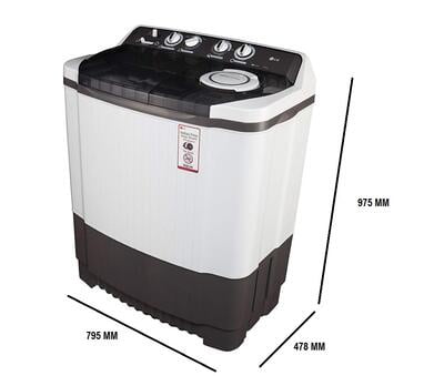 LG 8.0 Kg P9039R3SM Semi-Automatic Top Loading Washing Machine