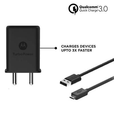 Motorola Turbo Micro Charger 15+ Wall Charger with Micro-USB Data Cable