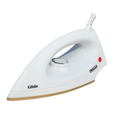 Inalsa Glide 1000-Watt Electric Dry Iron (White)