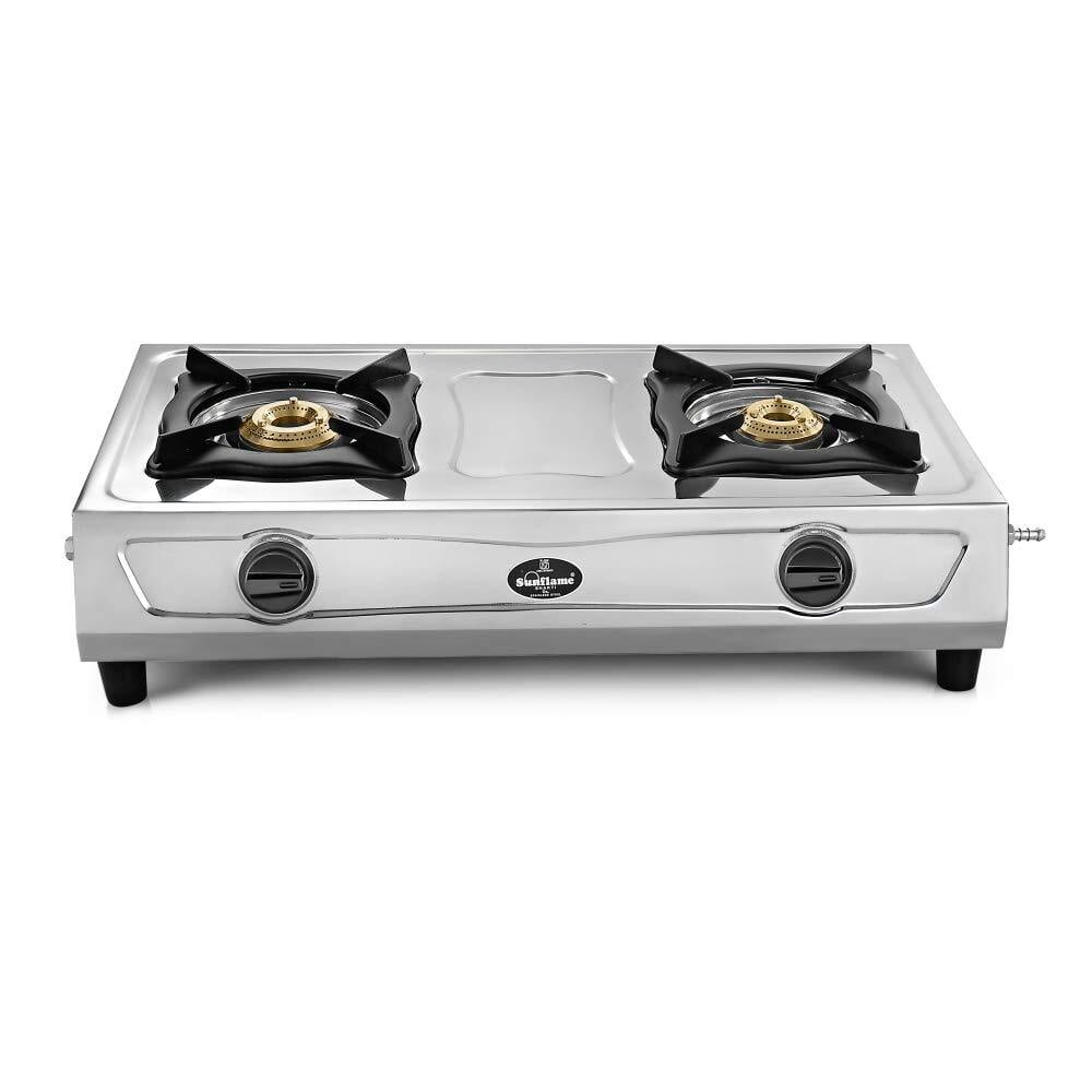 Buy Sunflame Double Burner Gas Stove Shakti Dx 2Brner Stainless Steel