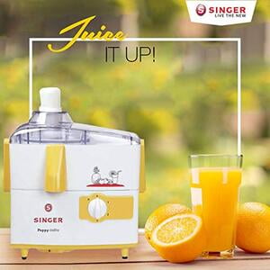 Singer Juicer Mixer Grinder 500Watt Peppy Delite SJM502PDYT Singer Juicer Mixer Grinder 500Watt Peppy Delite SJM502PDYT