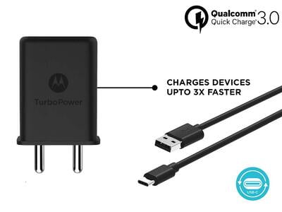 MOtorola Turbopower Type C Charger 15+ Cable