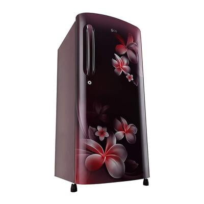 LG 190 L Inverter Direct-Cool Single Door Refrigerator (GL-B201ASPY, Scarlet Plumeria)