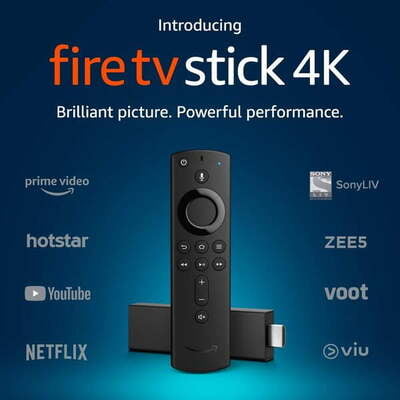 Amazon Fire TV Stick 4K with All-New Alexa Voice Remote | Streaming Media Player