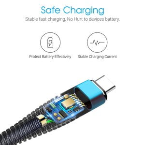 PORTRONICS KONNECT 4C 1.2M TYPE-C CABLE BLUE BLACK POR 873 PORTRONICS KONNECT 4C 1.2M TYPE-C CABLE BLUE BLACK POR 873