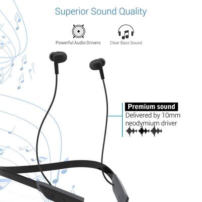 PORTRONICS STEREO BT EARPHONE HARMONICS 220-GREY POR560 PORTRONICS STEREO BT EARPHONE HARMONICS 220-GREY POR560
