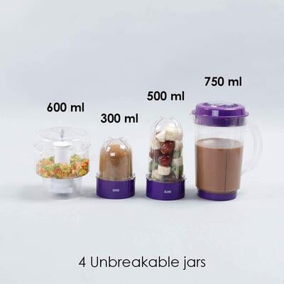 Wonderchef Nutri-Blend 400 Watts CKM with 3 Jars