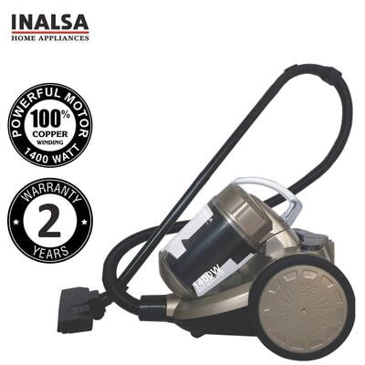 Inalsa Supremo Cyclonic 1400W Bagless Cylinder Vacuum Cleaner