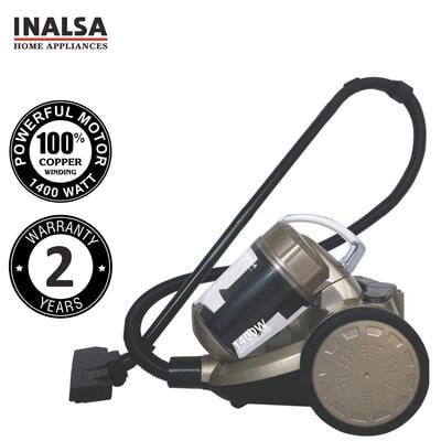 Inalsa Supremo Cyclonic 1400W Bagless Cylinder Vacuum Cleaner Inalsa Supremo Cyclonic 1400W Bagless Cylinder Vacuum Cleaner