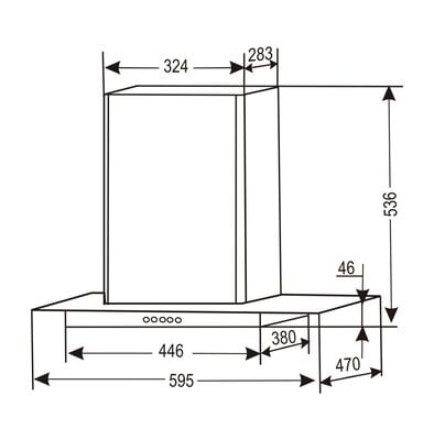 Inalsa POLO 60BKBF Wall Mounted Chimney