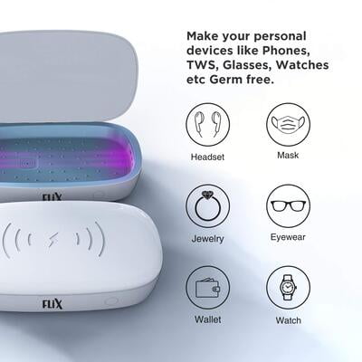 FLix (Beetal) XUV-U10 Qi 10W Wireless Charger and UVC Steriliser/Sanitiser Disinfection Box FLix (Beetal) XUV-U10 Qi 10W Wireless Charger and UVC Steriliser/Sanitiser Disinfection Box