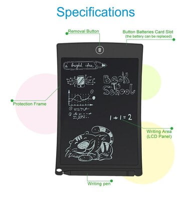Portronics Ruffpad 8.5'' Re-Writable LCD Pad Portronics Ruffpad 8.5'' Re-Writable LCD Pad