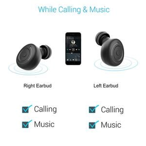 PORTRONICS BT EARBUDS -HARMONICS TWINS MINI (POR325) PORTRONICS BT EARBUDS -HARMONICS TWINS MINI (POR325)