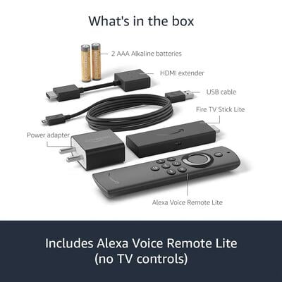Fire TV Stick Lite with Alexa Voice Remote Lite | Stream HD Quality Video | 2020 release